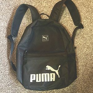 Puma kids backpack black and white
